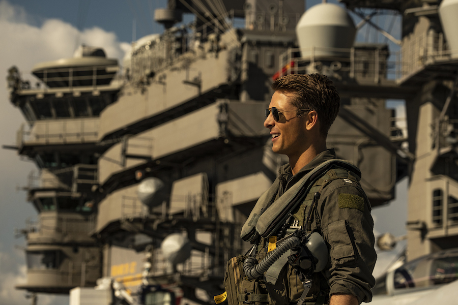 Tom Cruise dans Top Gun Maverick.