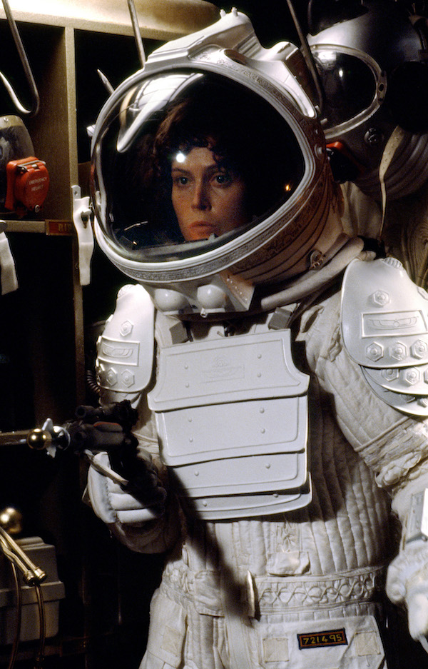 Sigourney Weaver, l'héroïne féminine d'Alien qui défie un monde d'hommes.