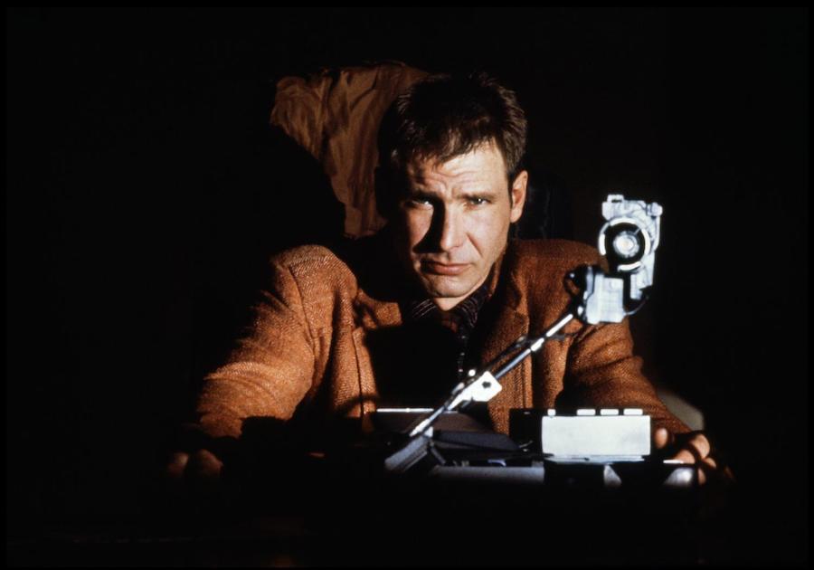 Harrison Ford dans Blade Runner de Ridley Scott.