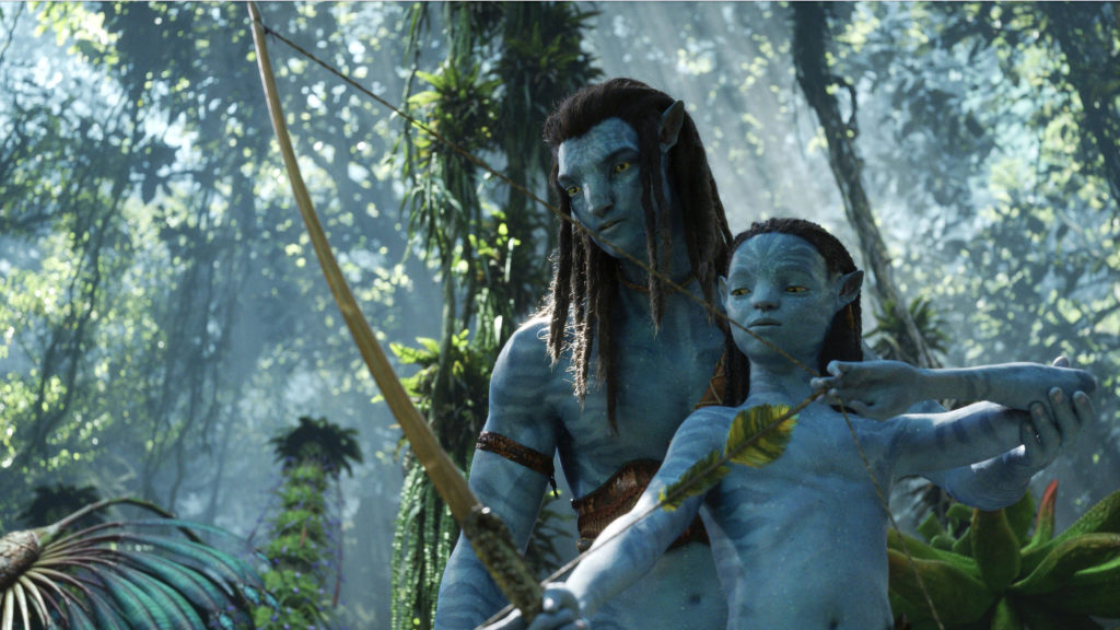 Arce et chasse dans Avatar 2 La voie de l'eau de James Cameron.